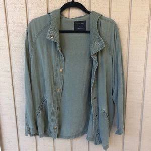 🚫 Love Tree army utility hooded jacket